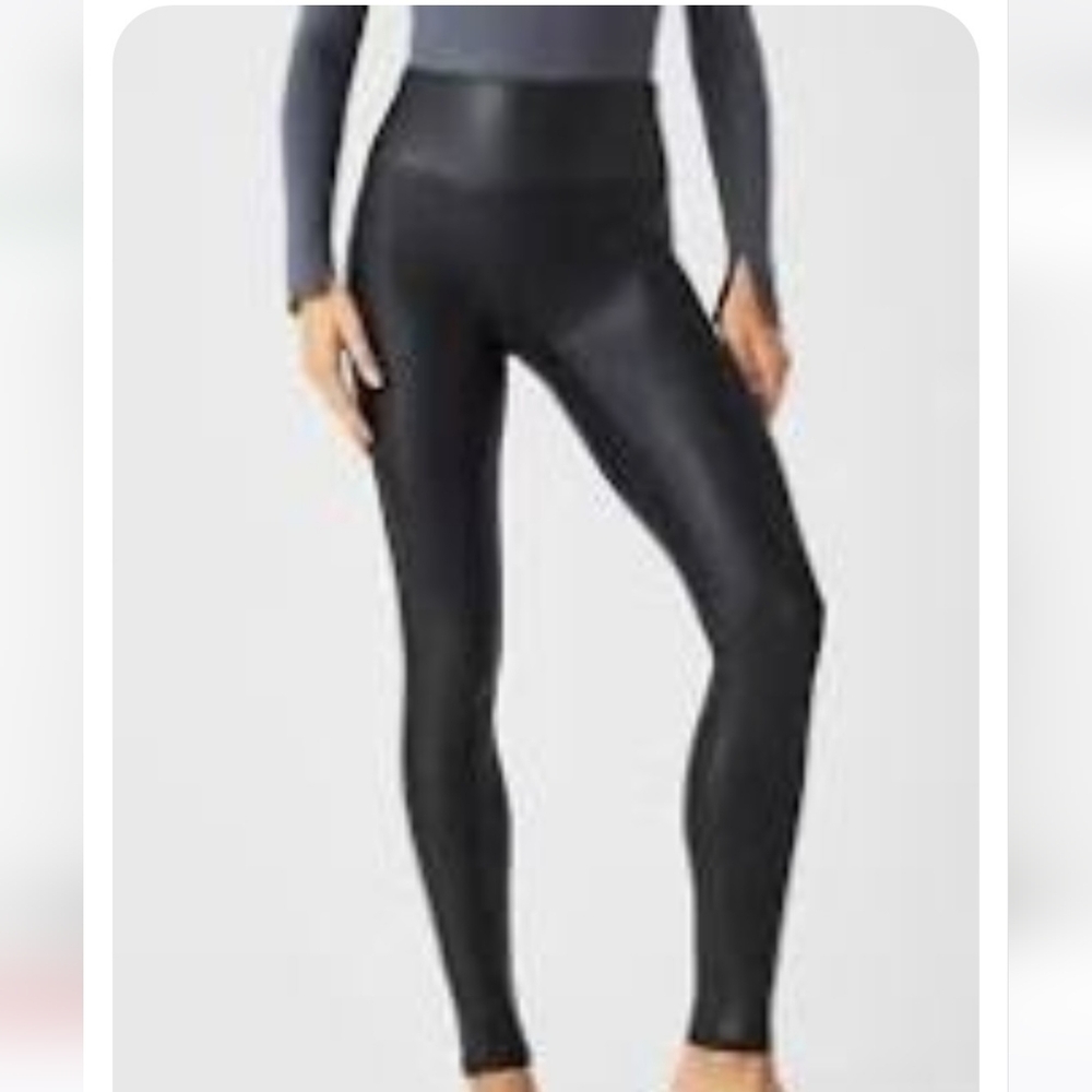 Faux leather leggings